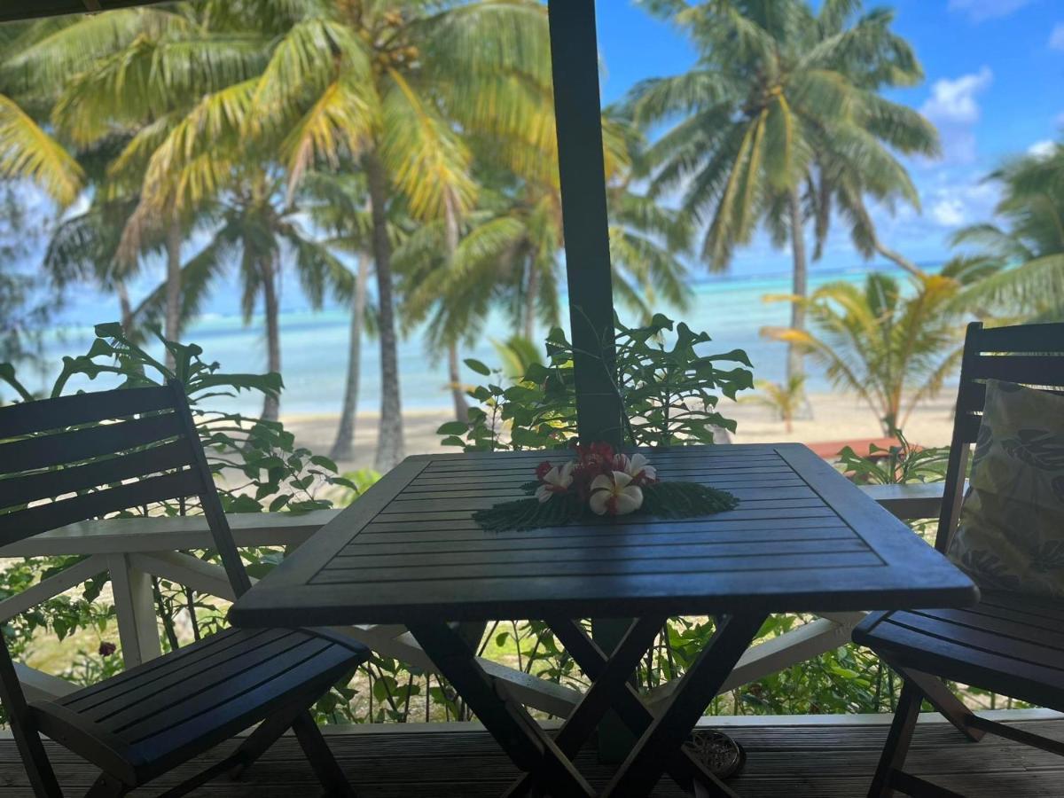 Paparei Beachfront Bungalows, Aitutaki Arutanga Buitenkant foto